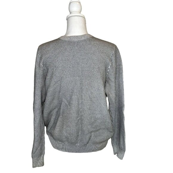 Perry Ellis Sweater Mens Large Gray Classiccore Cabincore Grandpa Comfy 90's VTG - Picture 1 of 7